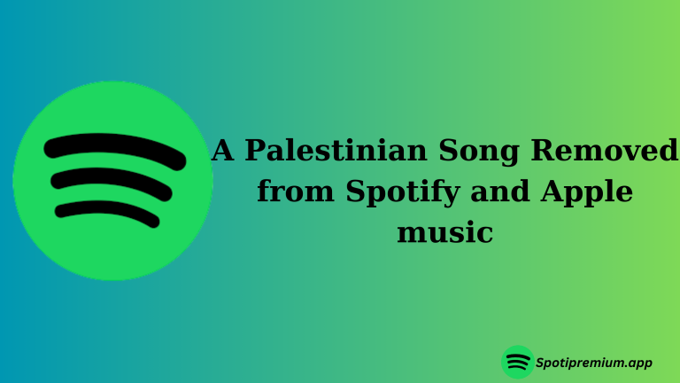 A Palestinian Song Removed from Spotify and Apple music