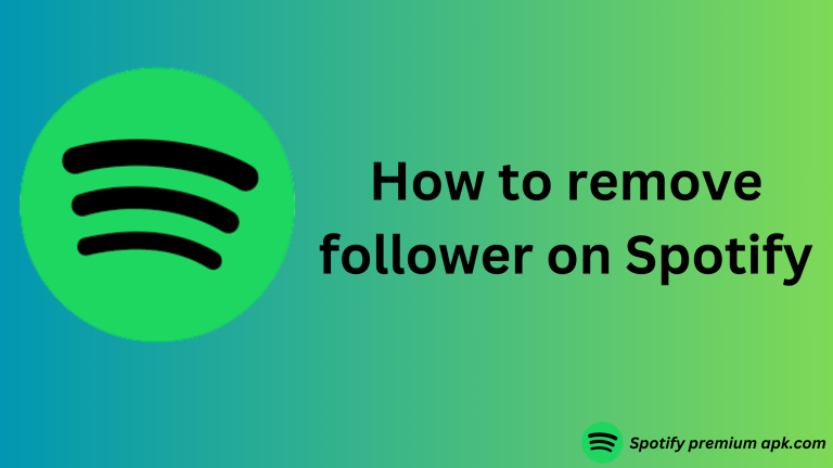 How to remove follower on Spotify